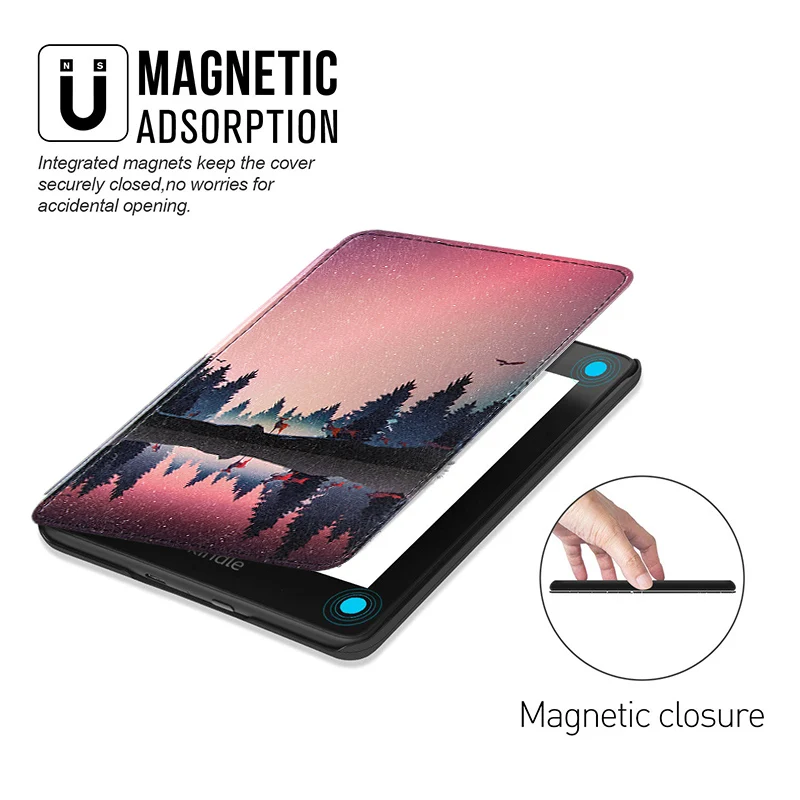 Чехол BOZHUORUI для Amazon new kindle 10th поколения, Портативная подставка, Магнитный смарт-чехол, чехол для kindle