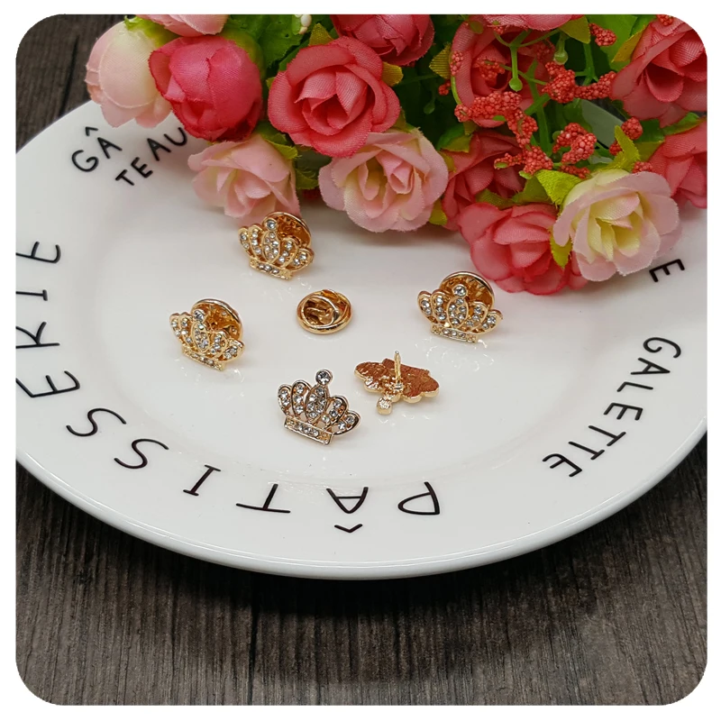 MOOSA Aulic Design Fashion Broches Tiara and Crown Shape Rhinestone Brooches for Scarf Suit Coat Decoration Party Gifts | Украшения и