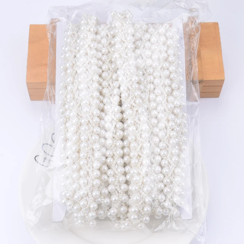 Бесплатная доставка 2 м/лот см с жемчугом из бисера бисером планки пришить