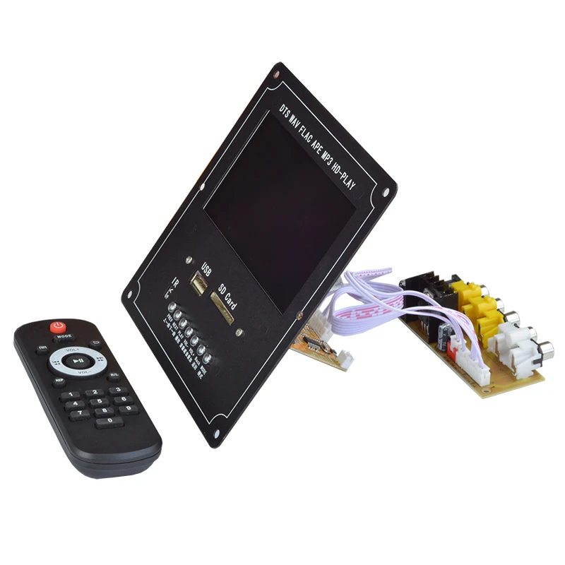4,3 дюймов ЖК Bluetooth 4,2 аудио приемник видео аудио DTS FLAC APE WAV MP3 декодер плата без потерь ЦАП для автомобиля усилитель динамик