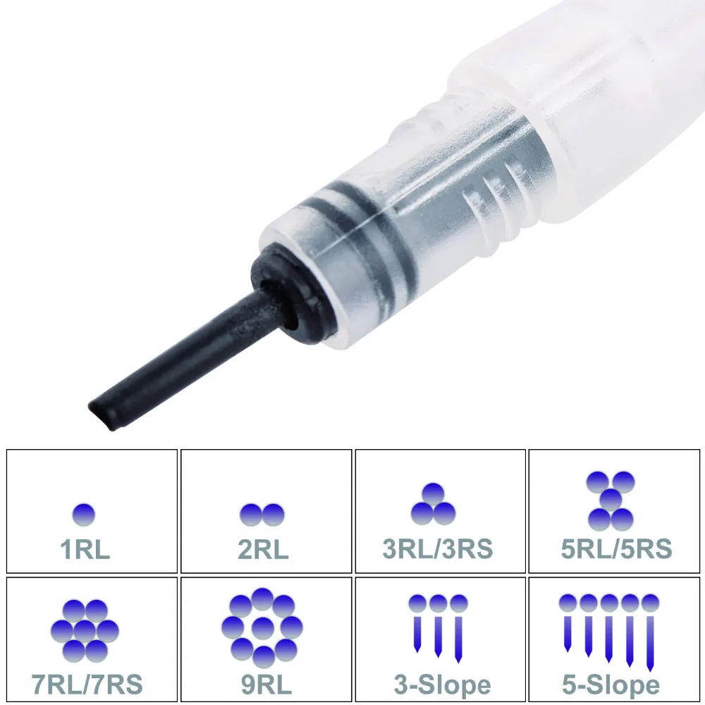 

CHUSE 798M-L Disposable Permanent Makeup Tattoo Needles 50pcs/Lot 1RL Eyebrow Needle Tattooing