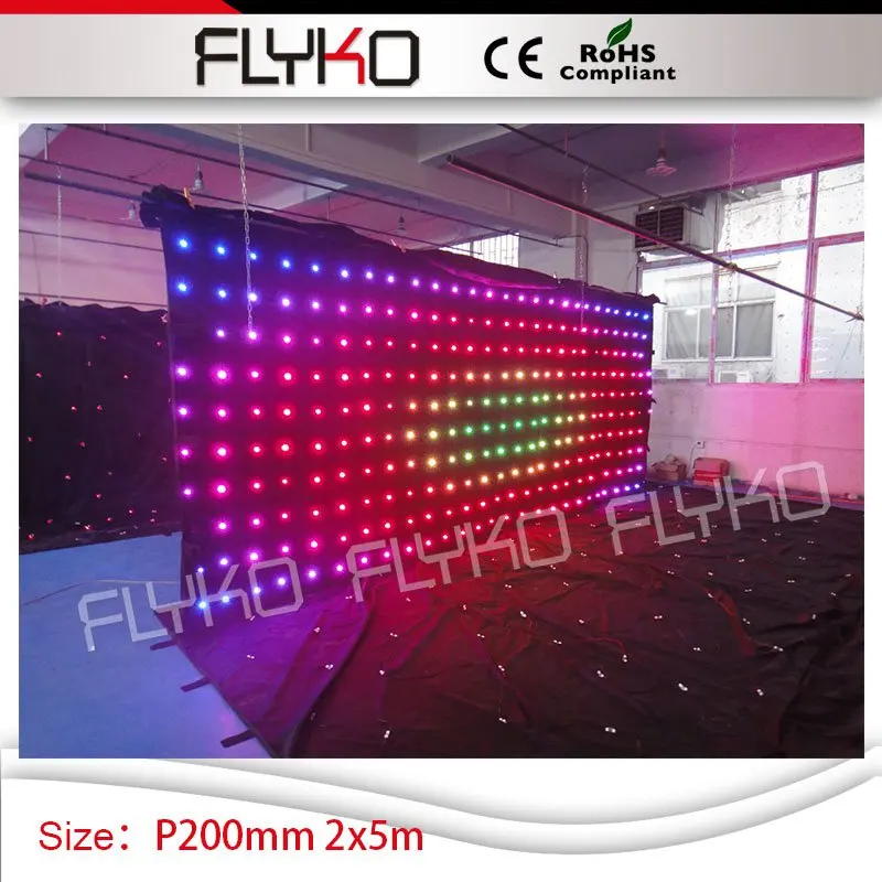 Светодиодное освещение xxx видео экран Рождественский Декор тканевой P20 led занавес