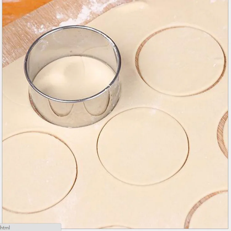 Пресс обертка для клецки круглая из нержавеющей стали форма три куска обертки