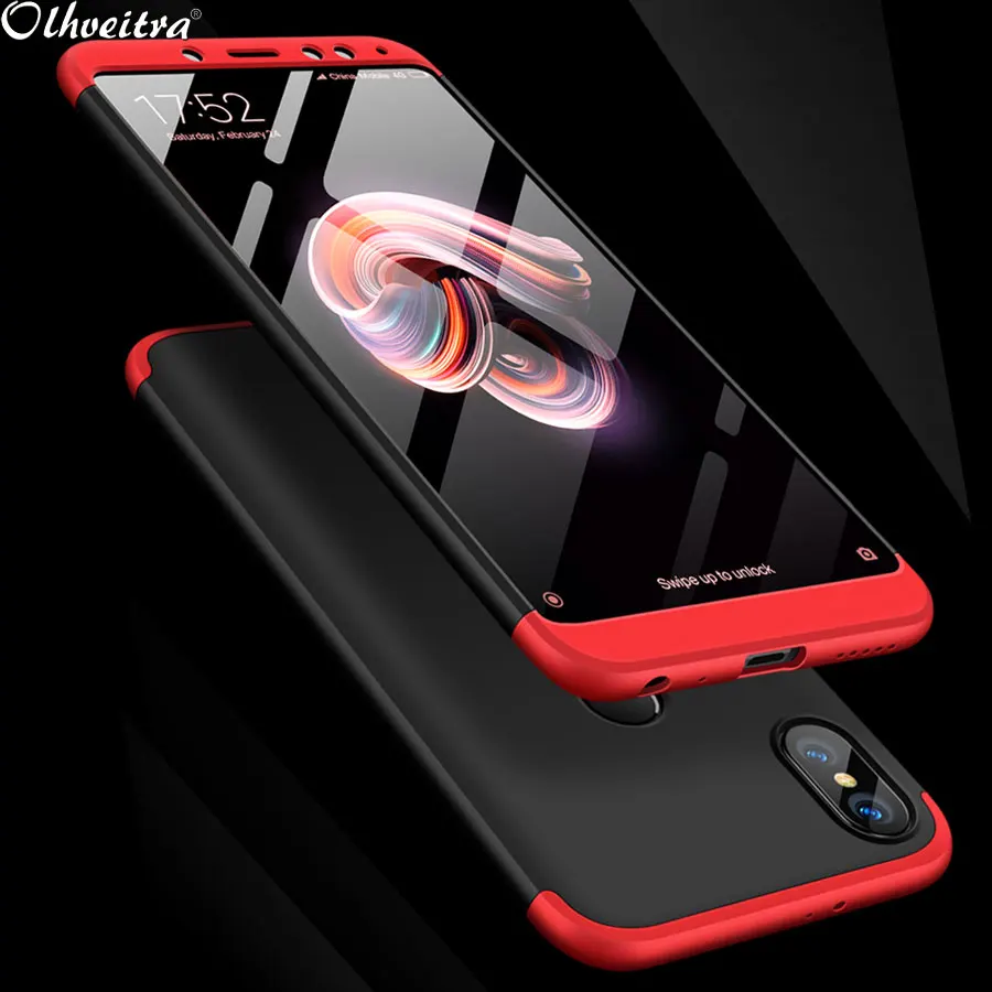 Аксессуары чехол для телефона Xiaomi Redmi Note 5 3 в 1 чехлы из твердого поликарбоната с