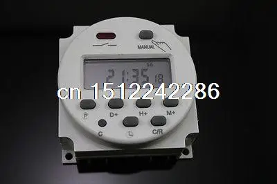 ОДНА ЧАСТЬ DC 12 В Цифровой ЖК Мощность Программируемый Таймер реле Времени Реле 16А