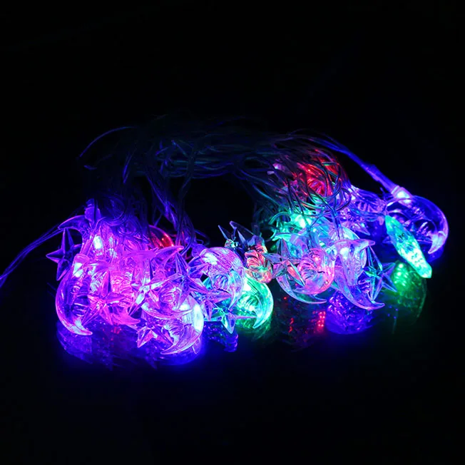 [Seven Neon] Бесплатная доставка 110 В/220 В в форме Луны и звезды 4 м 20 светодиодов