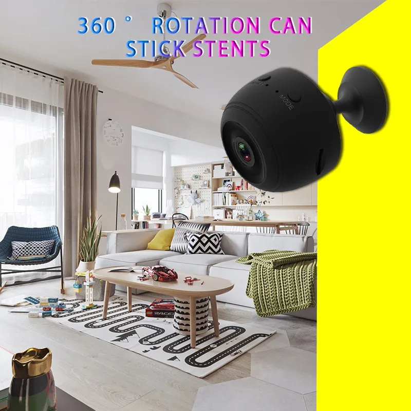 Мини Беспроводная Wi Fi камера 1080P HD IP с дистанционным мониторингом видео