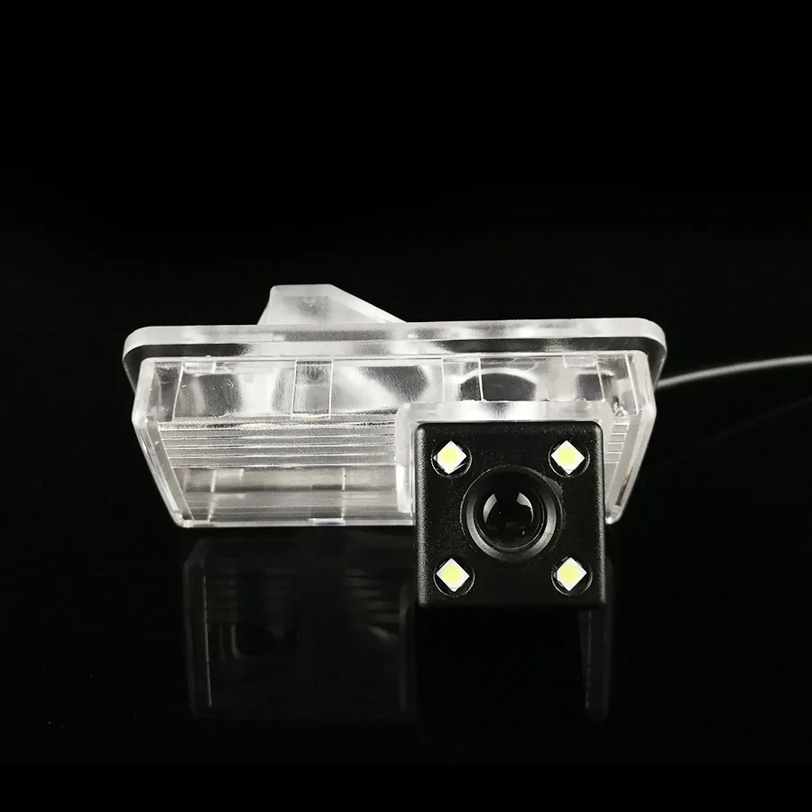 Автомобильная CCD камера заднего вида с 4 светодиодами для резервного копирования