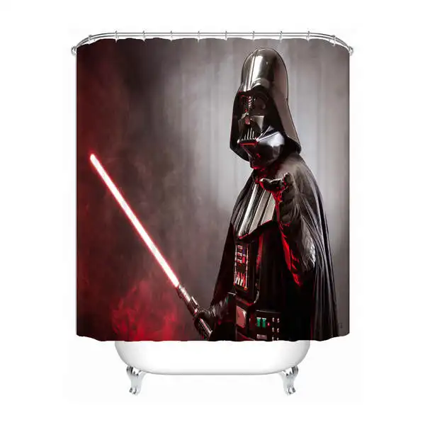 Shower Curtain Пользовательские Звездные войны Marvel занавеска для ванной Mildewproof Водонепроницаемый полиэстер занавеска для душа#180417-02-134 - Цвет: Shower Curtain