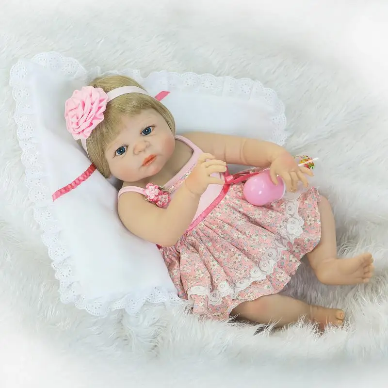 

52CM Full Silicone Dolls Fashion Reborn Baby Alive Doll for Girls Realistic Reborn Baby Born Doll Educational Toys for Children