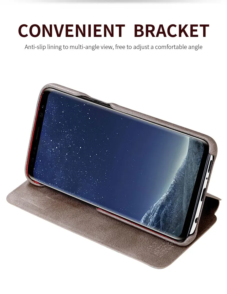 X-Level кожаный чехол для samsung S9 флип-Стенд бизнес полный защитный чехол для samsung Galaxy S9 Plus S9