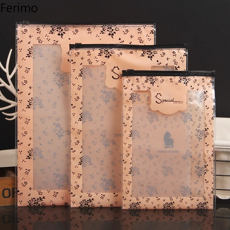 Koop Ferimo 100Pcs Persoonlijkheid Kleding Verpakking Zakken Doorschijnende Orange Rits Zip Lock Plastic Zakken Sokken Ondergoed Opslag Pocket