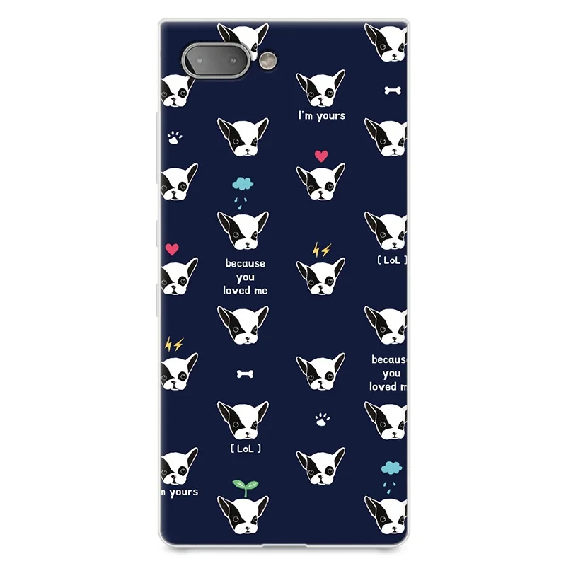 Чехол с рисунком Красной собаки для BlackBerry KEY2 ТПУ окрашенный мобильный телефон