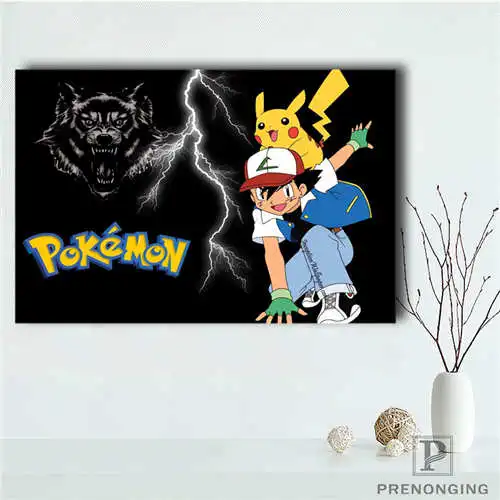 Custom Pokemon (1)@1 Printing Posters Cloth Fabric Wall Art Pictures For Living Room Decor#18-12-05-2-125 | Дом и сад
