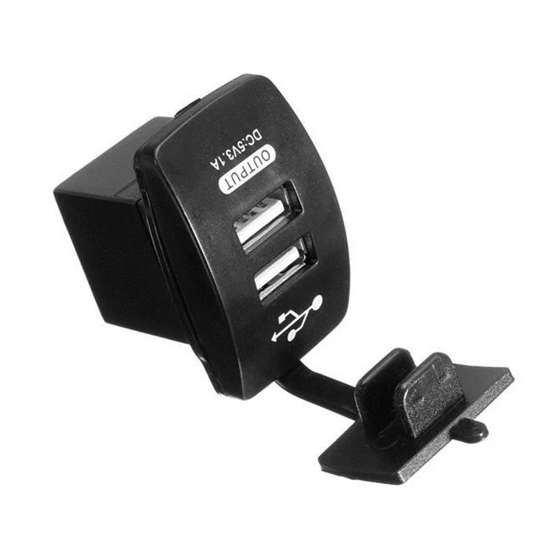 12 V-24 V 5V 3.1A Дуэль Порты с 2 портами(стандарт Зарядное устройство Прикуриватель разъем адаптер Мощность авто мотоцикл Лодка ATV UTV