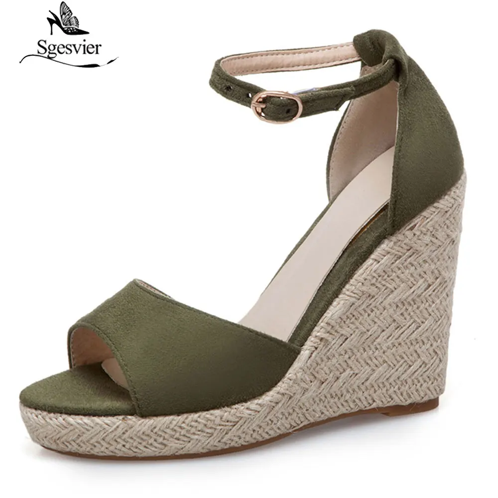 Sgesvier обувь женские сандалии Женская в римском стиле Обувь на платформе толстом с