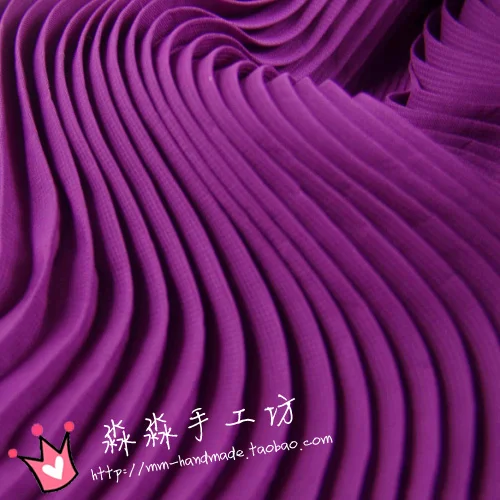 1 шт. ткань для экспорта одежды плиссированная шифоновая юбка из чистого