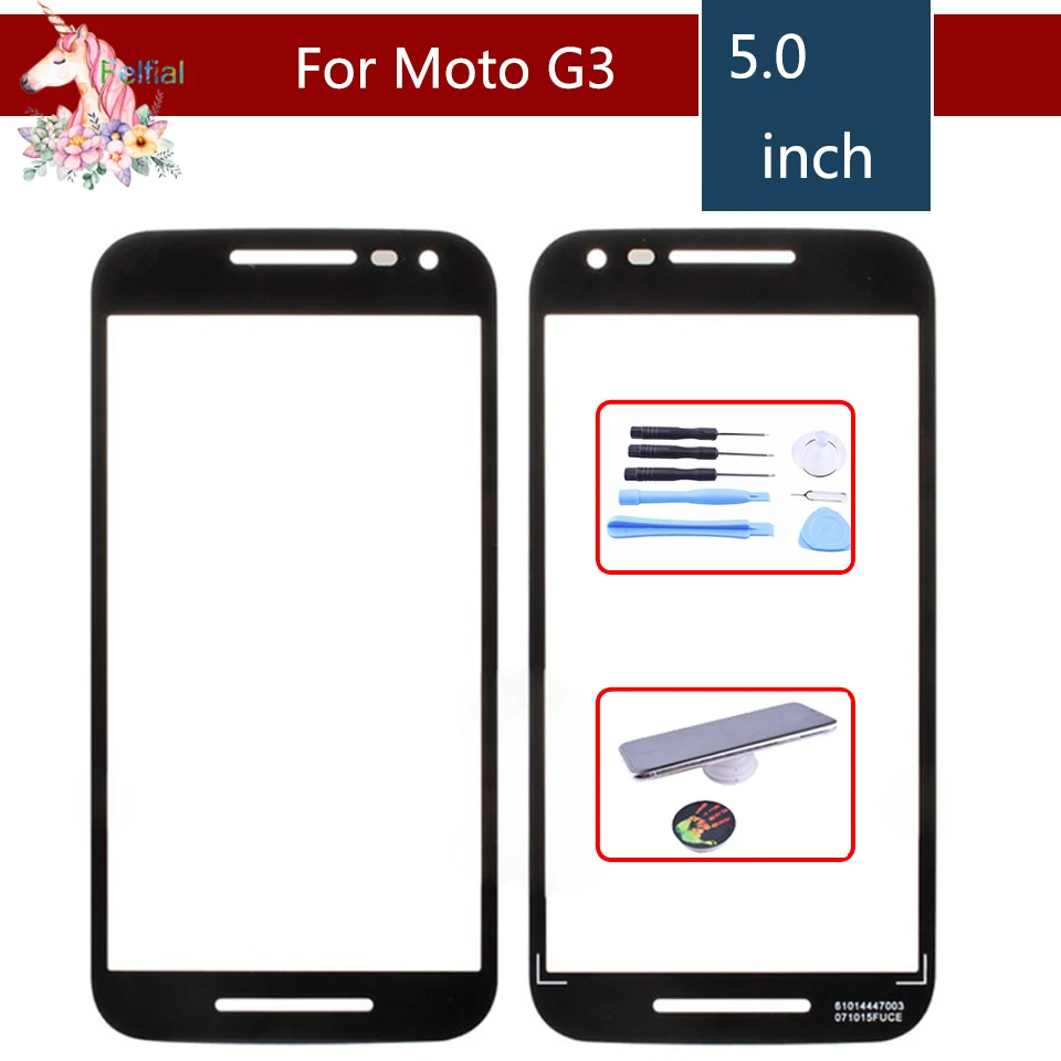 Для Motorola Moto G3 G 3rd Gen 2015 xt1544 xt1550 xt1540 XT1541 XT154 сенсорный экран Переднее внешнее стекло