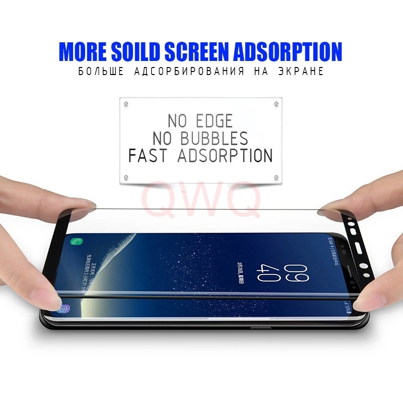 3D полное покрытие закаленное стекло для Samsung Galaxy A7 2018 S8 S9 Plus S7 Edge Note 8 Защитная