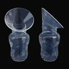 Ручной молокоотсос силиконовый натуральный безвредный послеродовой Кормление присоска устройство присоска партнер обеденные тарелки наборы