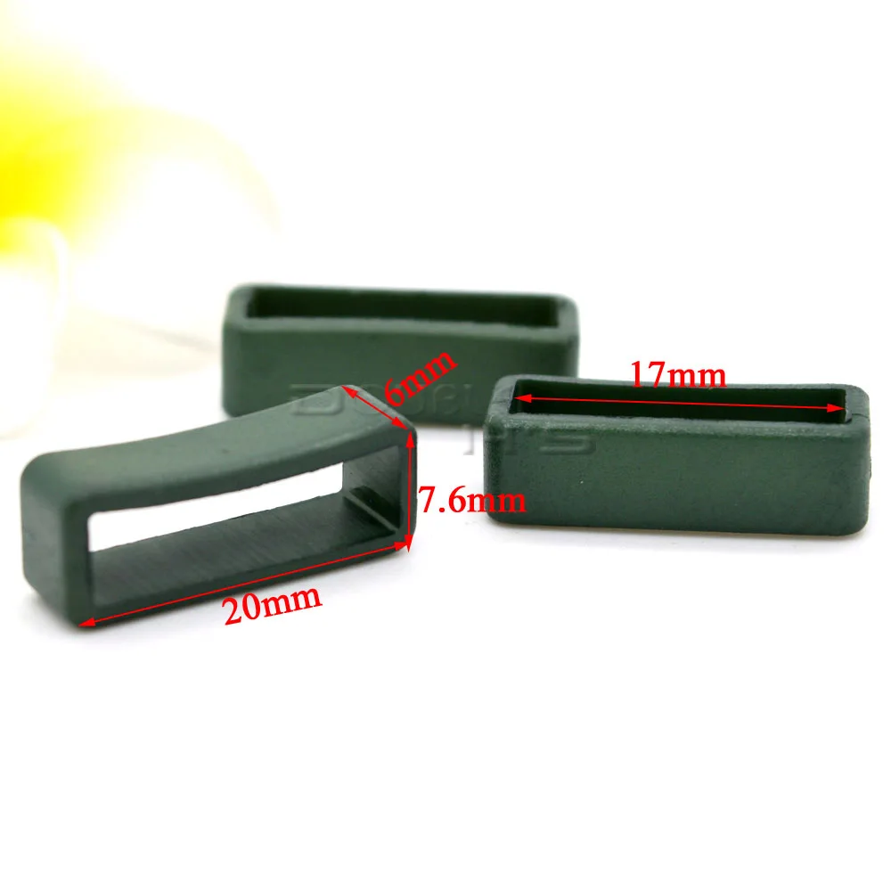 50 шт./лот 5/8 дюйма (17 мм) цветной держатель ремня петли для ошейника собаки ремни