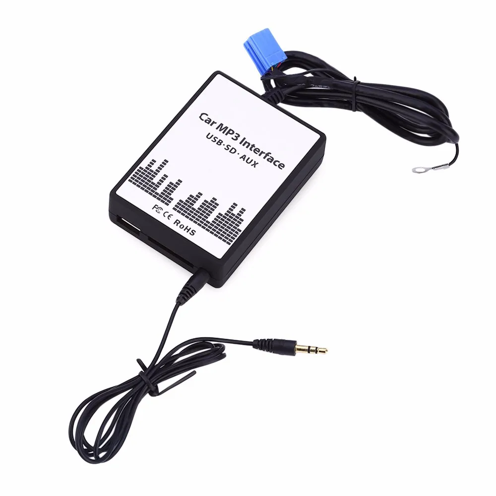 Автомобильный MP3 Интерфейс DC 12 В USB SD кабель для передачи данных AUX адаптер 8 PIN аудио цифровой CD чейнджер для Ford/Skoda/Seat
