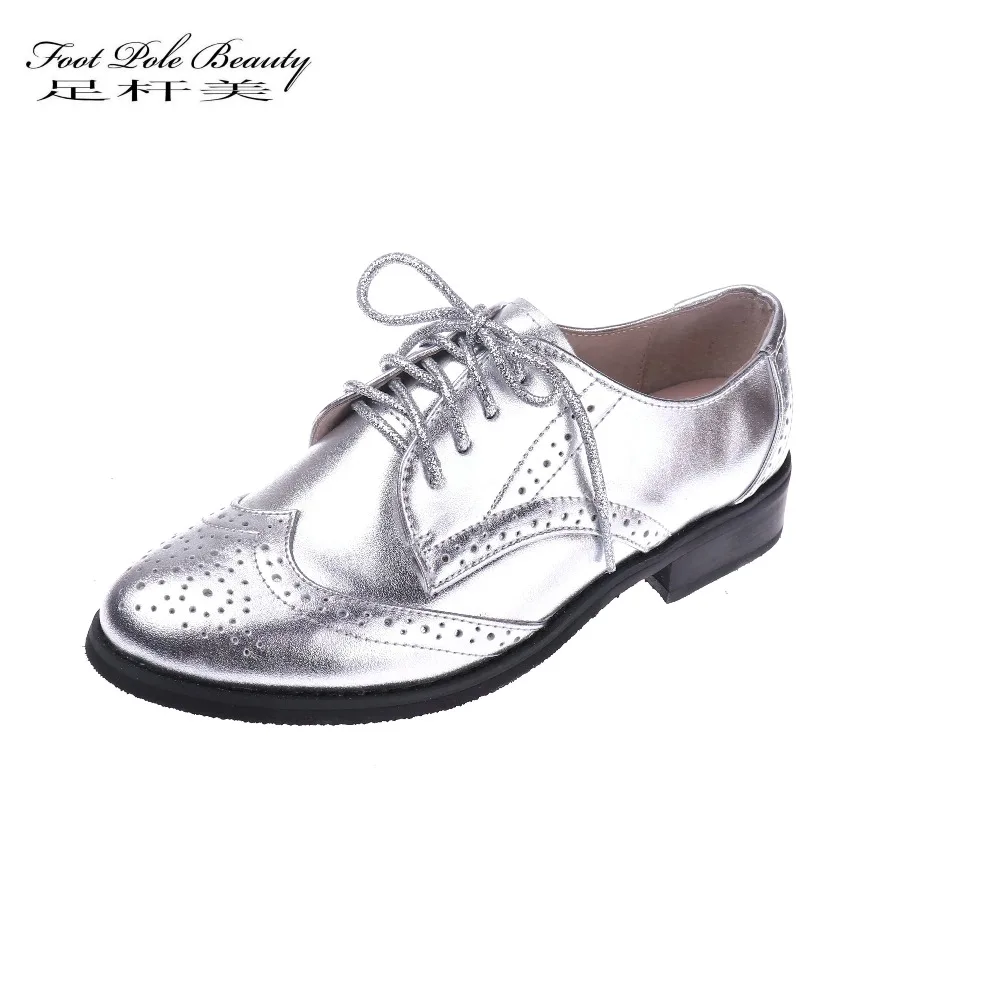Бренд Женские туфли на высоком каблуке Винтажные серебристо серый Туфли