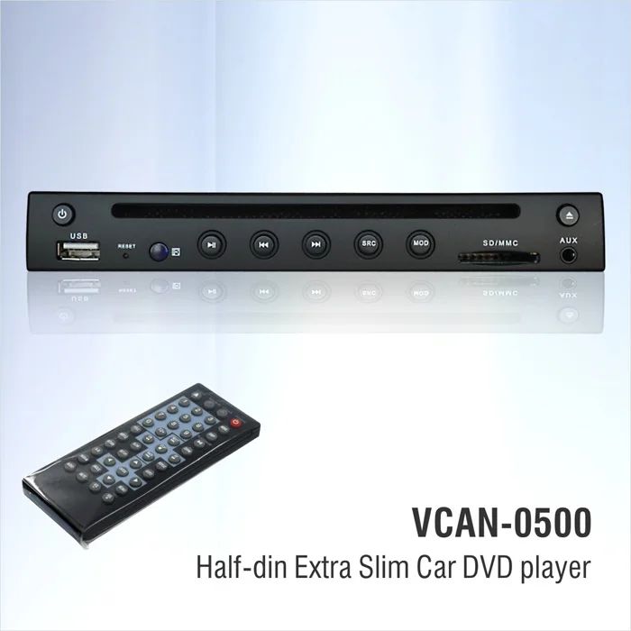 2016 горячая продажа половина din экстра тонкий dvd плеер автомобиля 1/2 DVD плеер|dvd