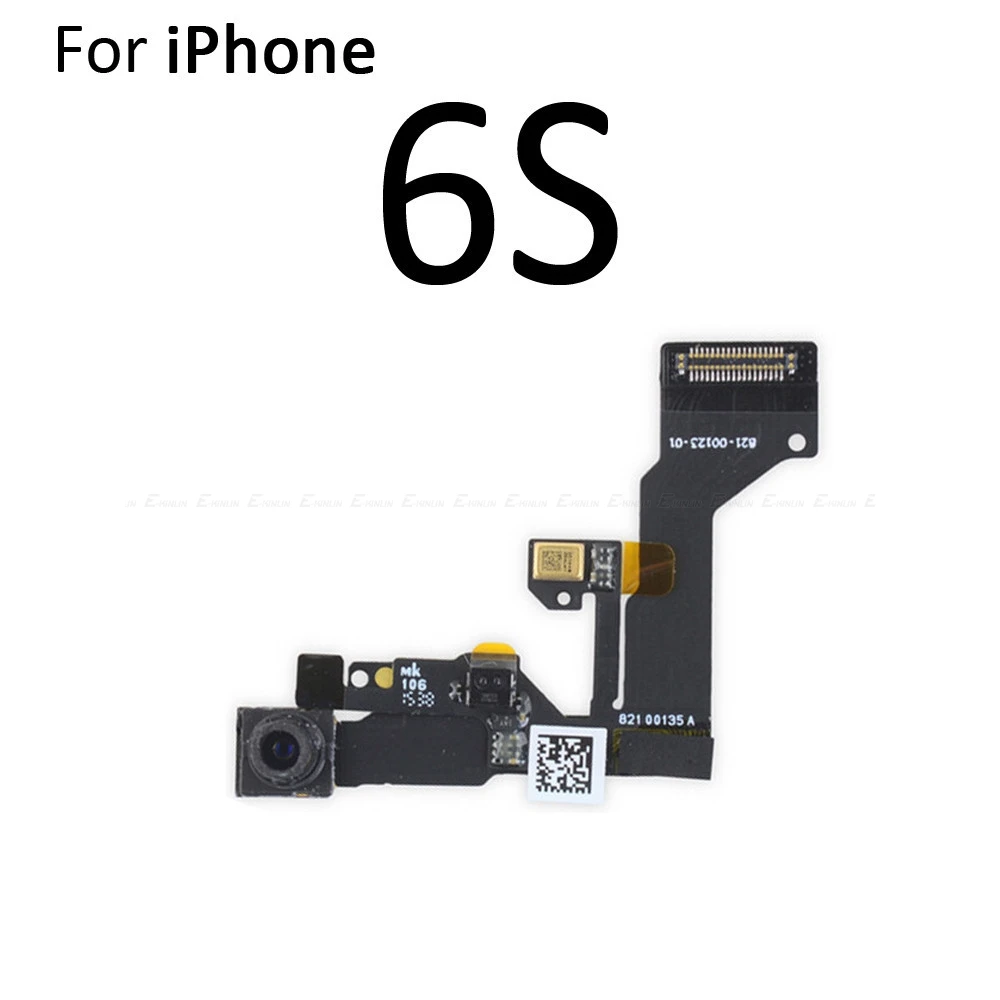 Новинка, для iPhone 4, 4S, 5, 5S, SE, 5C, 6, 6S Plus, маленькая фронтальная лицевая камера, гибкий кабель с датчиком приближения, светильник, микрофон - Цвет: For iPhone 6S