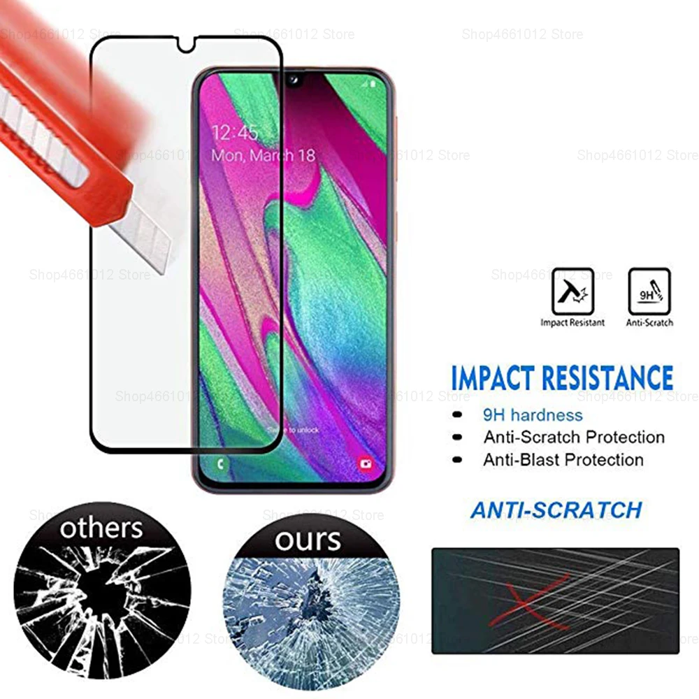 Защитное стекло закаленное для Samsung Galaxy A40/A50/A60/A30/A20/A10|Защитные стёкла и плёнки