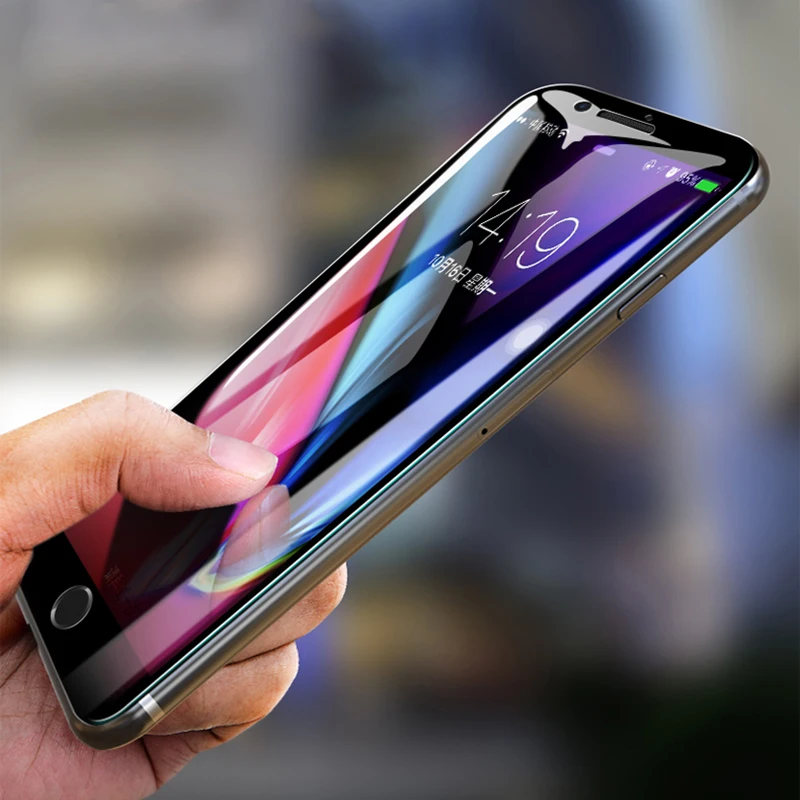 2 шт. 9H 3D полное покрытие Anti Blue Light Ray 6D закаленное стекло для iPhone X XR XS 11 12 mini Pro MAX 6 6s 7