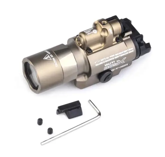 Коричневый Element Airsoft Surefir X400 Тактический светильник для вспышки Красный Лазерный Пистолет светильник для охоты флэш-светильник Surefir X400U оружие пистолет светильник EX367 - Цвет: Коричневый