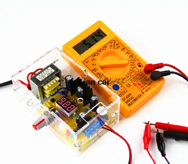 Diy-комплект LM317 Регулируемый блок питания от 220 В до 1 25 в-12 5 в модуль PCB платы