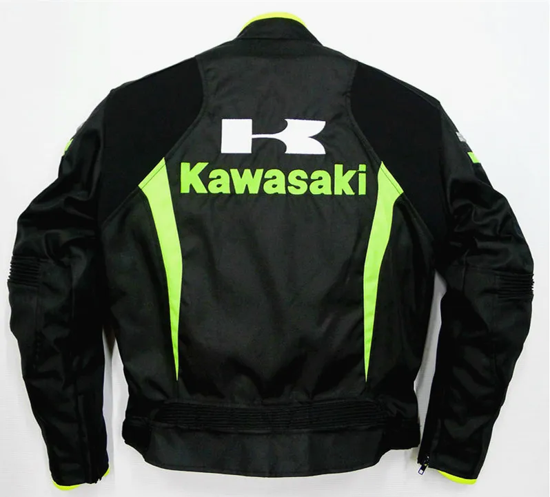 2018 Street Motorcycle Moto GP Racing Team for KAWASAKI Jacket Riding with Protectors Black Green Clothing | Автомобили и
