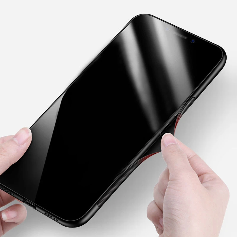 LANCASE градиент Цвет чехол для huawei P20 Lite силиконовый мешок закаленное Стекло