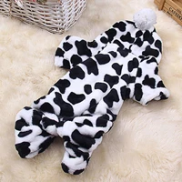 Cows Флисовые пижамы для собак, комбинезоны с домашними животными для маленьких собак, комбинезоны, одежда для домашних животных, чихуахуа, йоркширский костюм,, мягкие комфортные DOGGYZSTYLE - Цвет: Cows