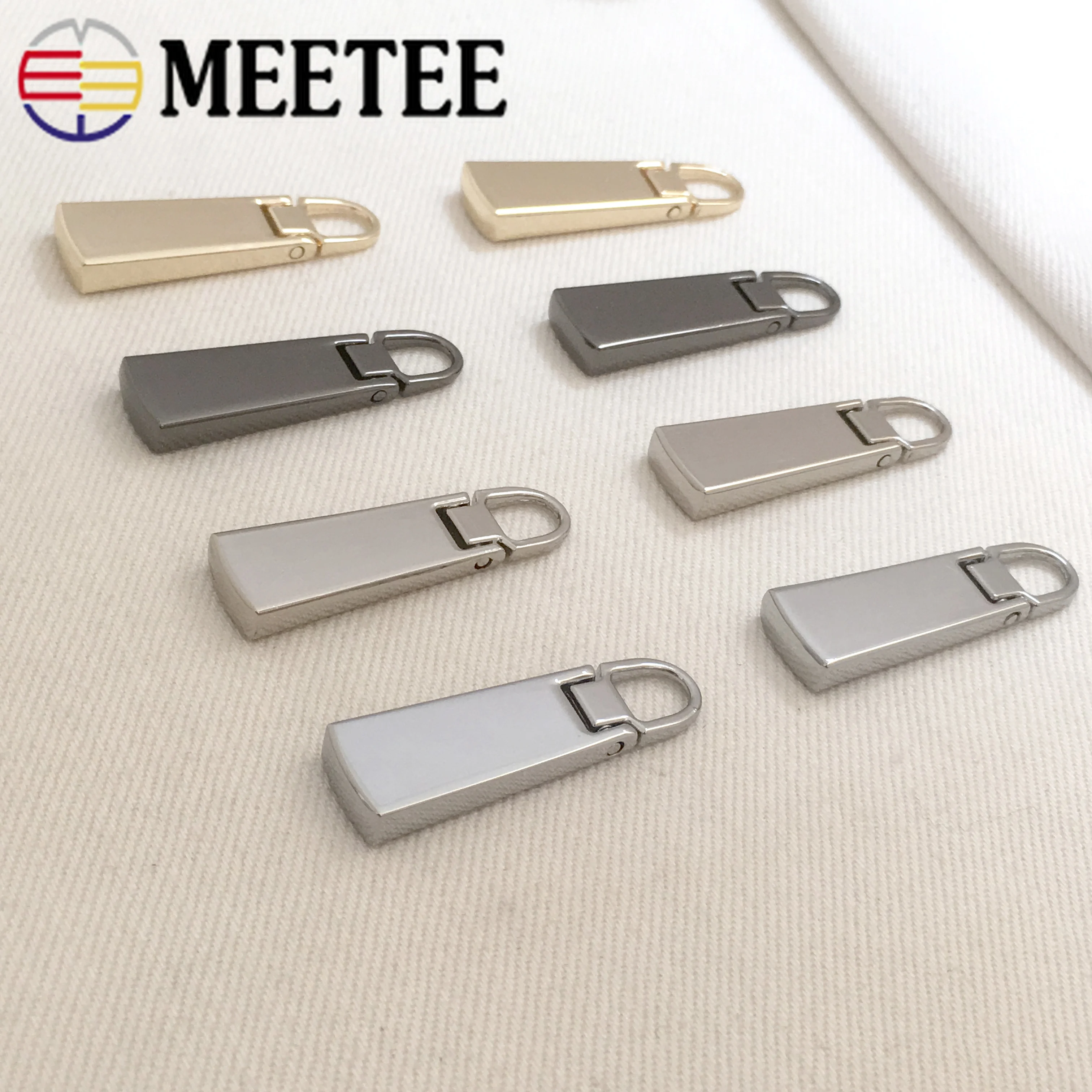 30 шт. Meetee Эко-дружественные металлические застежки-молнии для 5# молнии ползунки головы молния тянет Tab комплект для быстрого ремонта Швейное Ремесло «сделай сам»