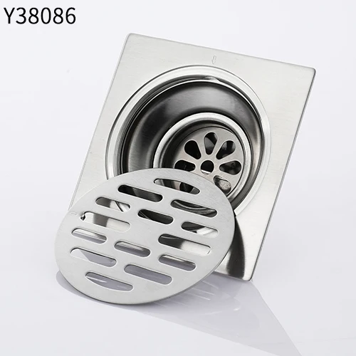 Stainless Steel Frap плитка вставка квадратный Пол Отходов решетки Ванная комната Душ слив Трап отходов Слив Фильтр крышка из нержавеющей стали Y38086 - Цвет: Stainless Steel