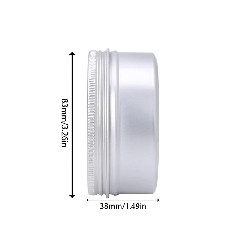 Новый пустой алюминиевый косметический бальзам оловянный контейнер круглая