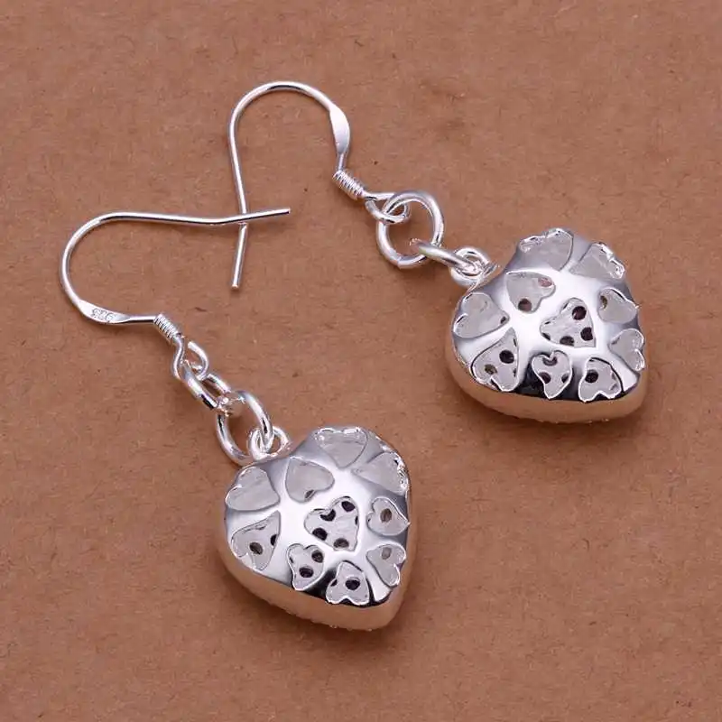 Free Shipping 925 Sterling Silver Earring Fine Fashion Plated Zircon Clip Stud Jewelry SMTE287 | Украшения и аксессуары