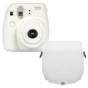 Vanilla Fujifilm Instax Mini 8 плюс Камера 5 цветов с из искусственной кожи сумка - Цвет: Vanilla
