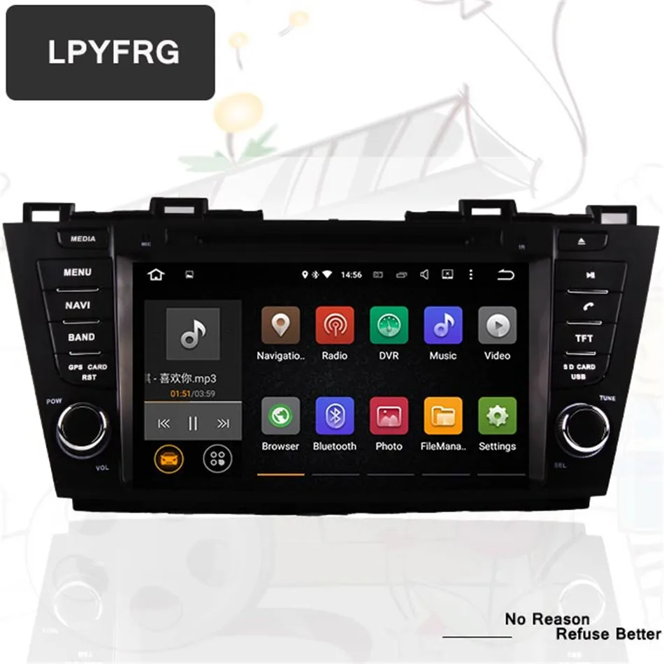 Android 10 автомобильный DVD GPS навигатор для Mazda 5 2009 2013 радио магнитофон поддержка SWC