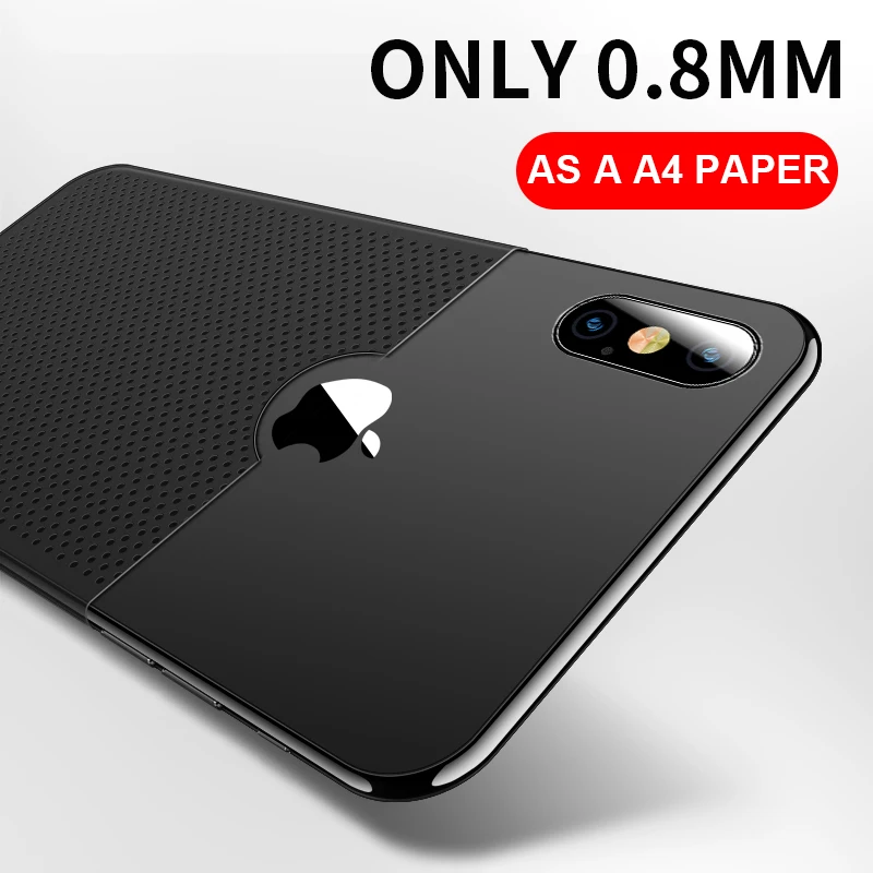 iHaitun Luxury Case For iPhone 11 Pro Max Cases Hollow Heat Dissipation Back Cover XS MAX XR X 10 7 8 Plus Hard PC | Мобильные