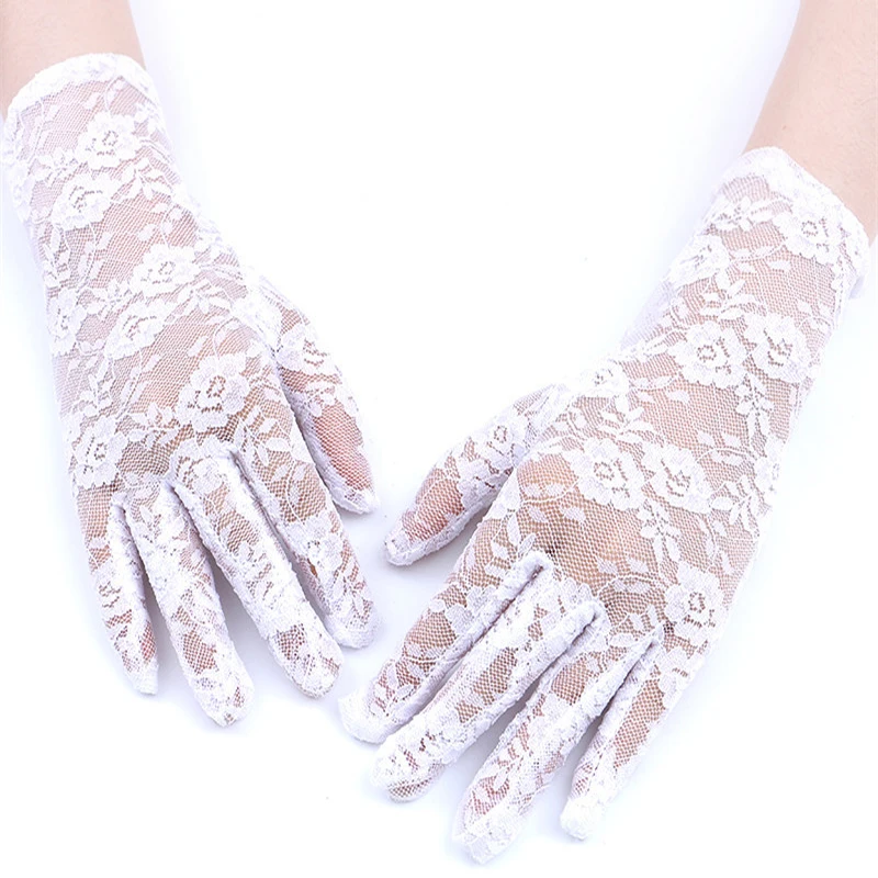 New Arrival Party Sexy Dressy Gloves Women Lady Lace Mittens Accessories Sunscreen Summer Full Finger Girls Fashion | Аксессуары для