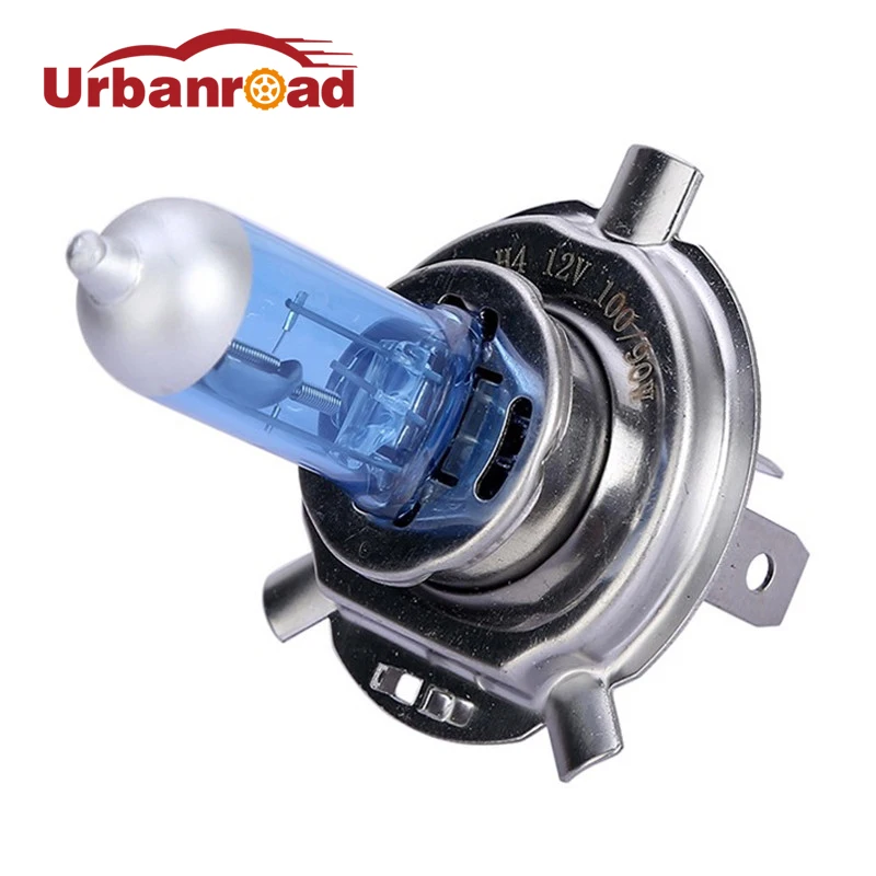 

2PCS 12v Halogen H4 9003 6000k 100w 90W Super White Auto Headlight Hi Lo Bulb 100/90w Xenon 6000k Halogen High Low Beam Light