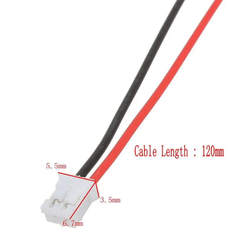 50 шт. 26AWG 2,0 PH 2-шпильки 120 мм мини микро JST провода коннектора с разъем Электрический кабель Высокое качество