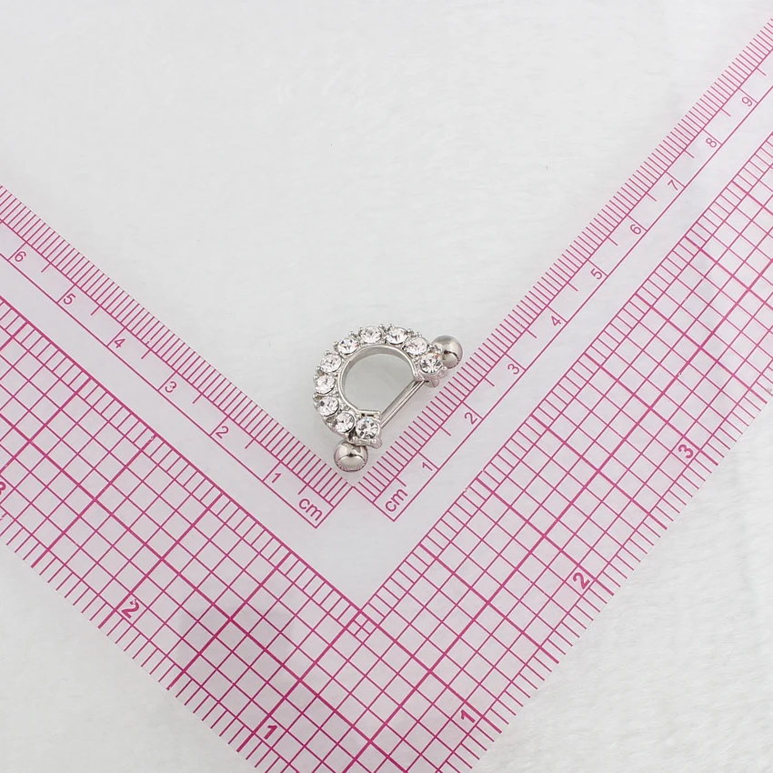 2 шт./партия кольцо для пирсинга сосков 14 г хирургический стальной стержень 316L без