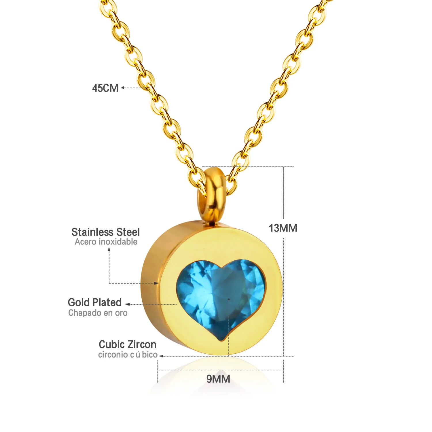 LUXUKISSKIDS изысканное CZ ювелирное изделие круглые подвески в виде сердца ожерелья