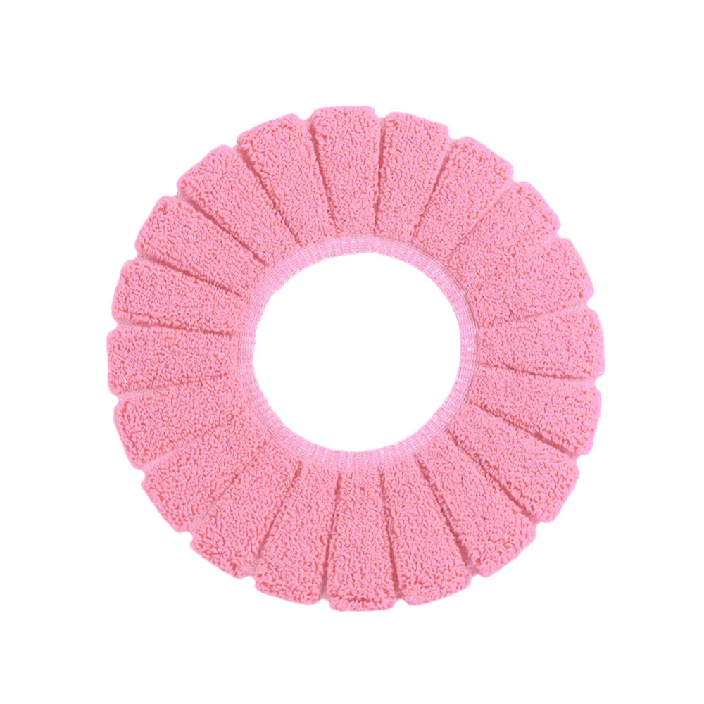 Pink Новинка, хит, новинка, 1 шт., 29 см в диаметре, разноцветные удобные бархатные коралловые сиденья для унитаза, стандартные чехлы с рисунком тыквы - Цвет: Pink