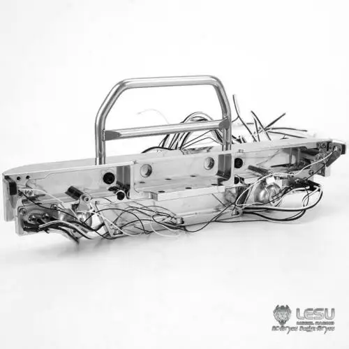 LESU металлический передний бампер светильник 1/14 RC DIY Tamiya King Hauler трактор грузовик